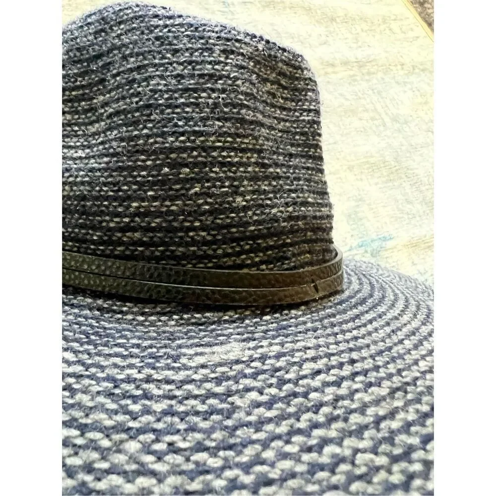 Vince Camuto Blue Gray Wool Blend Fedora Hat
